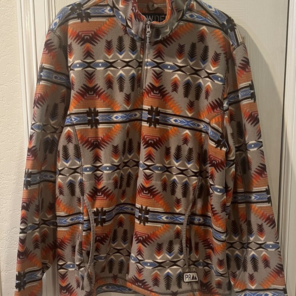 Aztec Fleece Pull Over Men's XXL